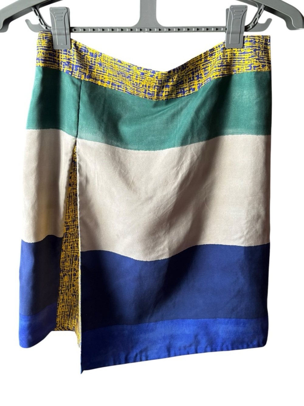 Rachel Roy Collection 100% Silk Colorblock Mini Skirt Size 6 NWT